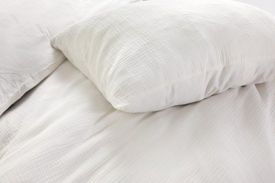 Papillon Dekbedovertrek Mousseline White Off - 240x200/220 cm - 100% Percale Katoen - Hoogwaardige kwaliteit van Merkloos — afbeelding 2