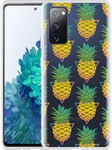 Hoesje Geschikt voor Samsung Galaxy S20 FE Pineapple