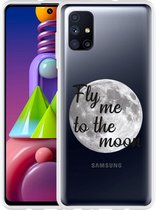 Hoesje Geschikt voor Samsung Galaxy M51 Fly me to the Moon