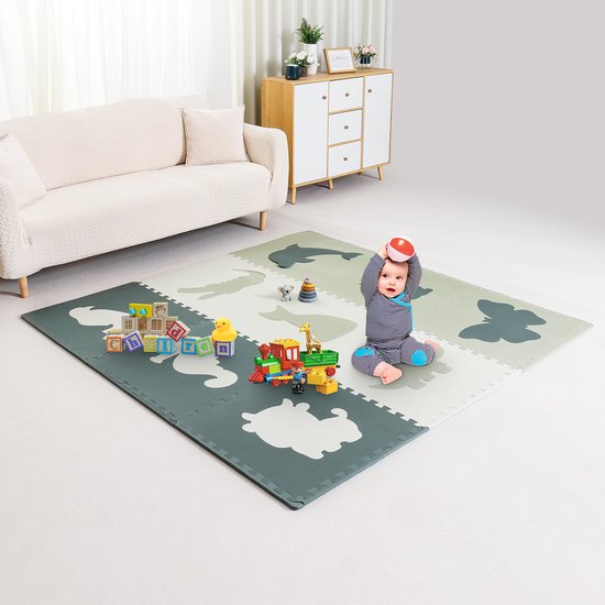 Little Toby Speelmat Baby Speelkleed Foam 180 x 180 cm Groen