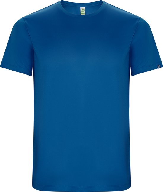 Kobaltblauw unisex sportshirt korte mouwen 'Imola' merk Roly maat M