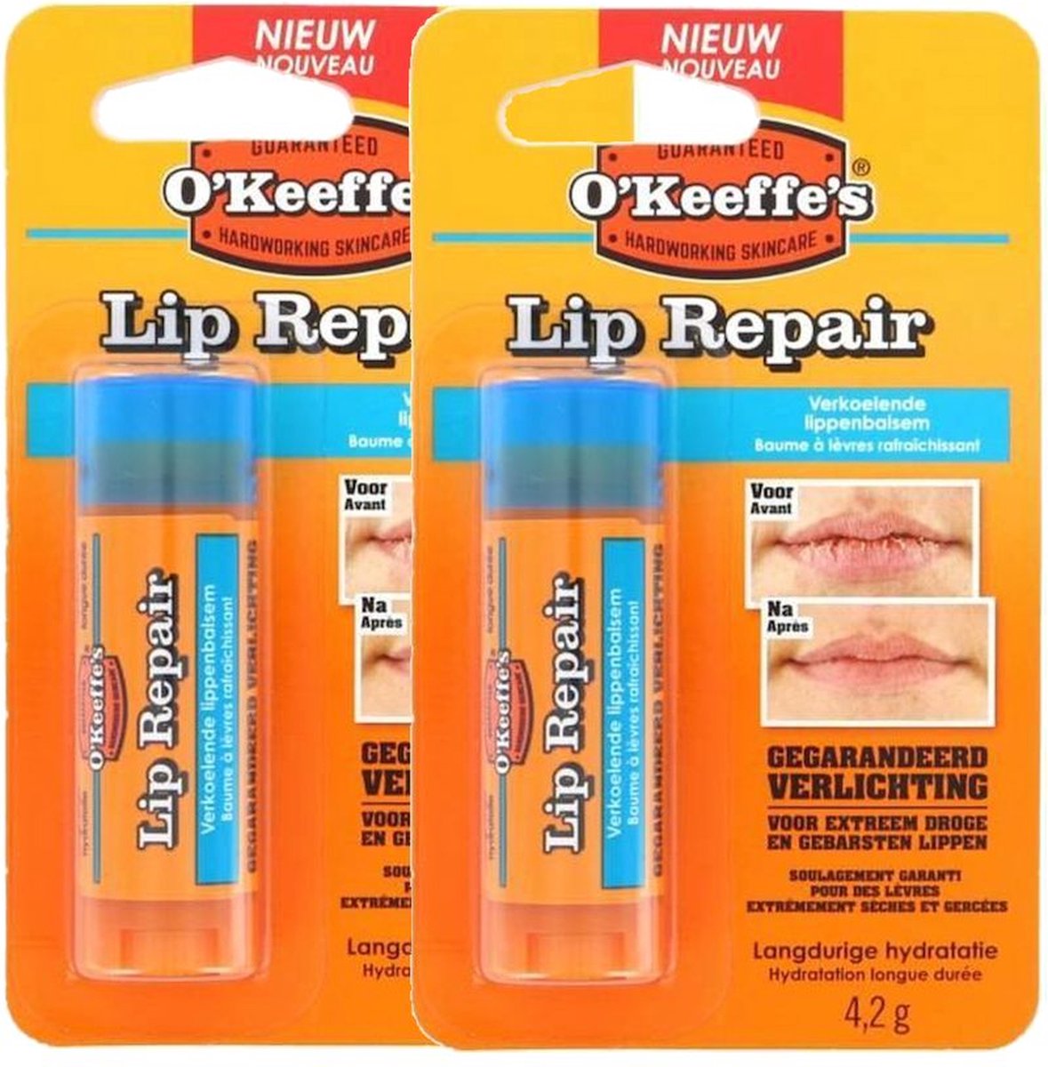 O'KEEFFE'S - Lip Repair - Verkoelend - 2 Pak