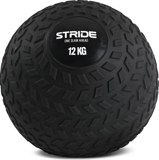 STRIDE - Slam Ball - 12kg - Fitnessbal - Zwart - PVC