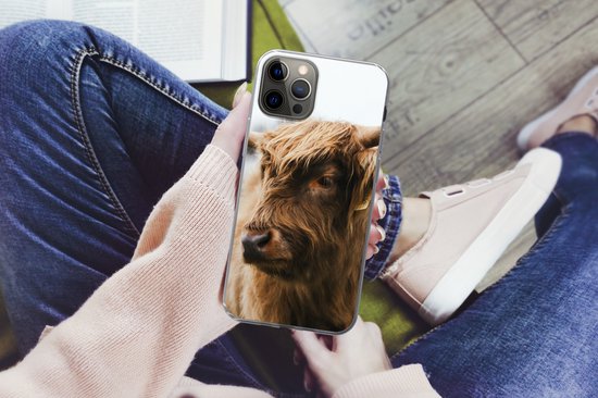 Coque iPhone 13 Pro - Highlander écossais - Animaux - Cornes - Siliconen