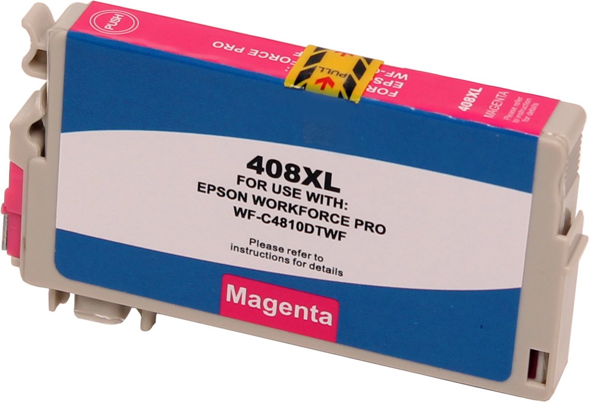 ABC huismerk inkt cartridge geschikt voor Epson 408XL magenta Workforce WF-C4810DTWF