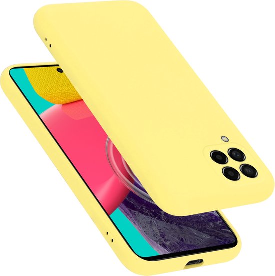 Coque Cadorabo pour Samsung Galaxy M53 5G en JAUNE LIQUIDE - Coque de protection en silicone TPU souple