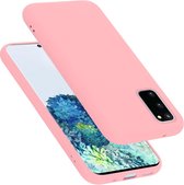 Cadorabo Hoesje geschikt voor Samsung Galaxy S20 FE in LIQUID ROZE - Beschermhoes gemaakt van flexibel TPU silicone Case Cover