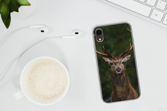 Coque iPhone XR - Cerf - Bois - Nature - Siliconen