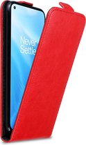 Cadorabo Hoesje geschikt voor OnePlus Nord N200 5G in APPEL ROOD - Beschermhoes in flip design Case Cover met magnetische sluiting