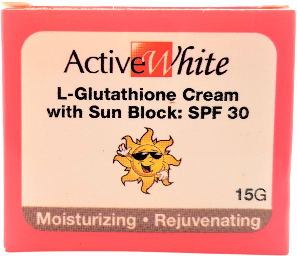ActiveWhite L-Glutathione Cream met Sun Block, 15 gram