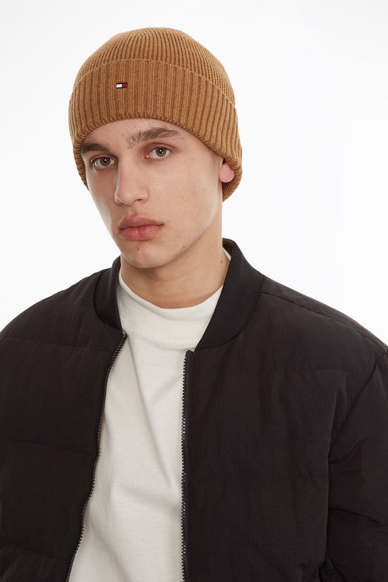 Tommy Hilfiger Essential Flag Beanie Hat Hommes - Taille Taille unique | bol