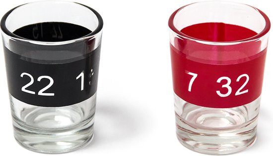 10x Jeu d'alcool Ludo pour adultes, pour boire, 2 dés et 16 verres à shot,  amusant, coloré