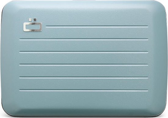 Ogon - Designs Stockholm - Creditcardhouder - Pasjeshouder - V2 - Aluminium - RFID - Mat Licht blauw