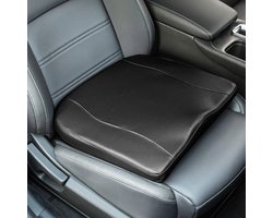 Orthopedisch Zitverhoger voor Auto - Ergonomisch Autostoel van PU-leer - Voor Kantoor, Auto en Rolstoel - Zwart