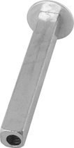 Bevestiging - Verzinkt - Staal - GPF bouwbeslag - Dummy wisselstift 8x8x65 mm met plaat t.b.v. deurdikte 40 mm