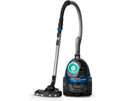 Philips Stofzuiger zonder Zak FC9557/09 - Mondstuk met LED Verlichting - Alle Vloertypen - Sterke Zuigkracht - Met HEPA 13 Allergiefilter - 3 Extra Mondstukken - Blauw