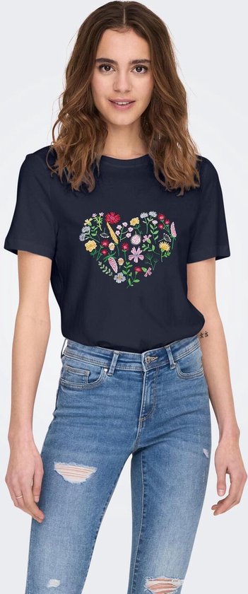 Only Onlbillie Reg S/s Teddy Top Box Cs Jrs Light Grey Melange/c - T-shirt Femme Gris | Nencini