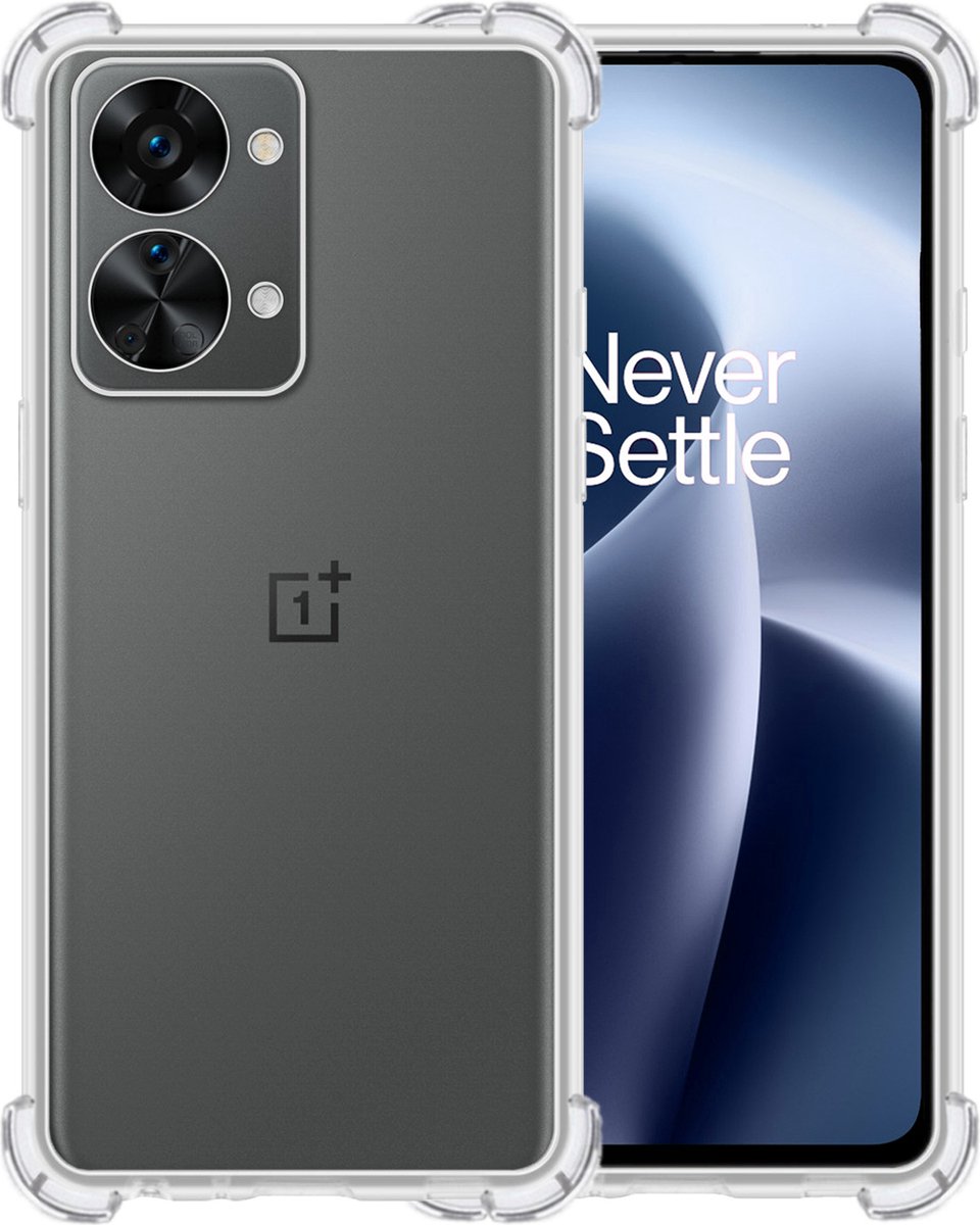 HAOYE Siliconen Hoes Voor Oppo A74 5G / A54 5G - Schokbestendig, Met Verhoogde Randen - Bruin