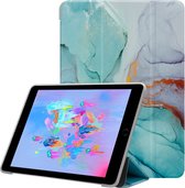 Cadorabo Tablet Hoesje geschikt voor Apple iPad MINI / MINI 2 / MINI 3 / MINI 4 / MINI 5 - Design Groen Marmer - Ultra dunne beschermhoes gemaakt van flexibel TPU silicone met standfunctie