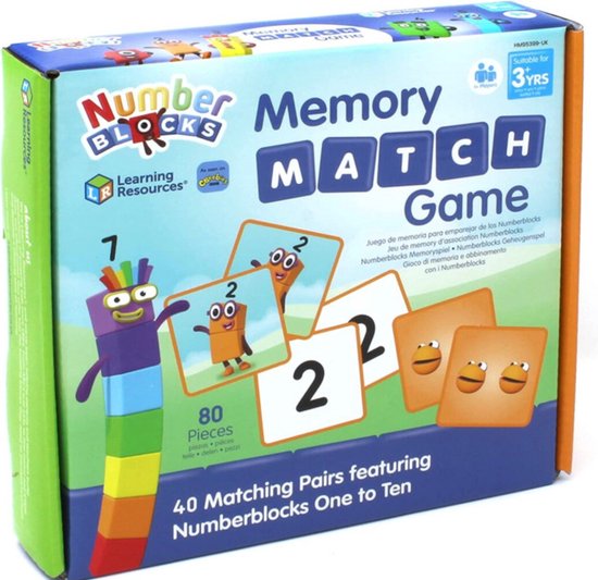 Afbeelding van het spel MathLink® Cubes Number Blocks - Rekenspel memory