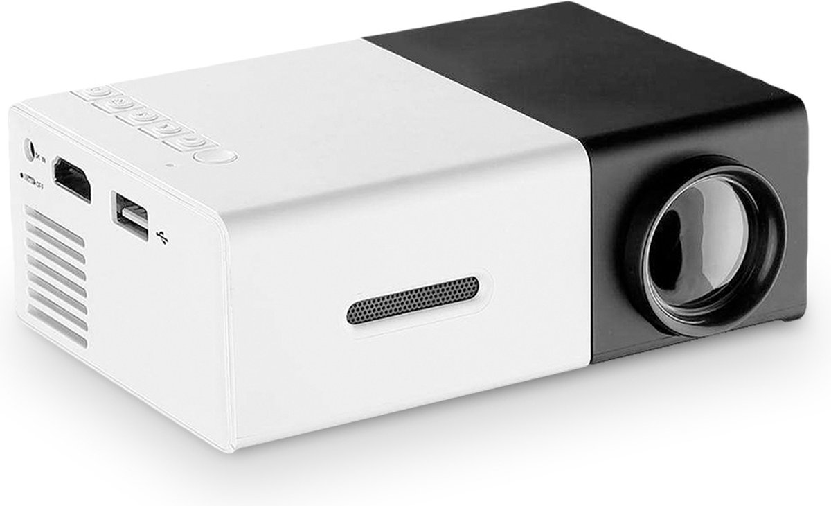 YG-300 Mini Beamer - 320 x 240 - USB - HDMI - Wit - Zwart - 50 lumen