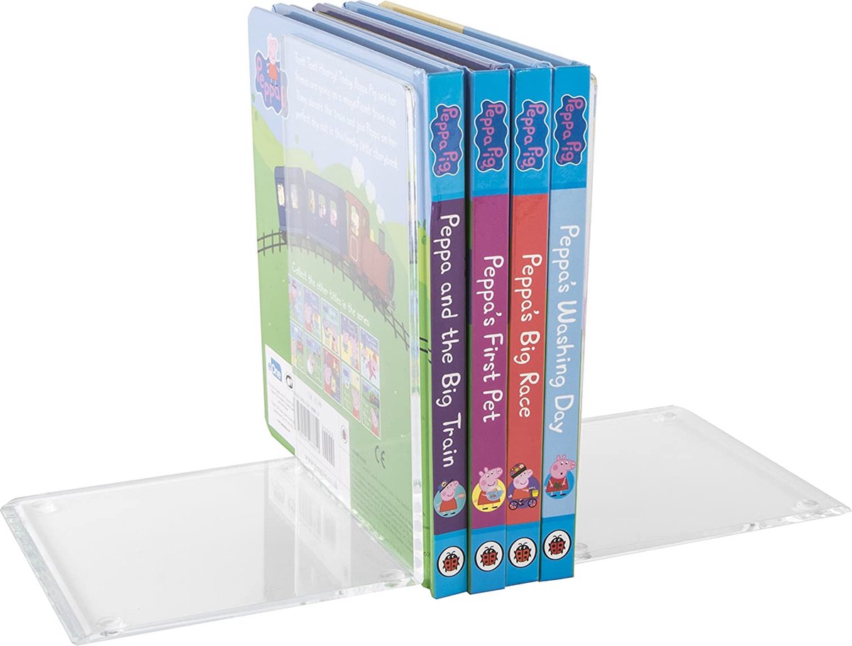 I-TOTAL® - Leuke boekenstandaard van metaal, boekensteunen/boekensteunen voor rek/tafel (BALLERINA