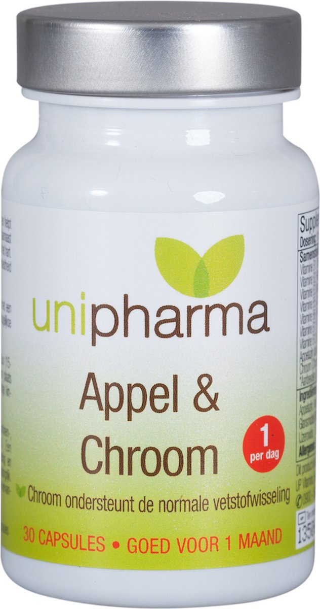 Unipharma Slank Appel & Chroom Capsules 30st