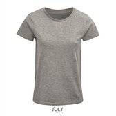 SOL'S - Crusader T-shirt dames - Grijs - 100% Biologisch katoen - XL
