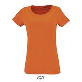 SOL'S - Milo T-Shirt dames - Oranje - 100% Biologisch Katoen - XL