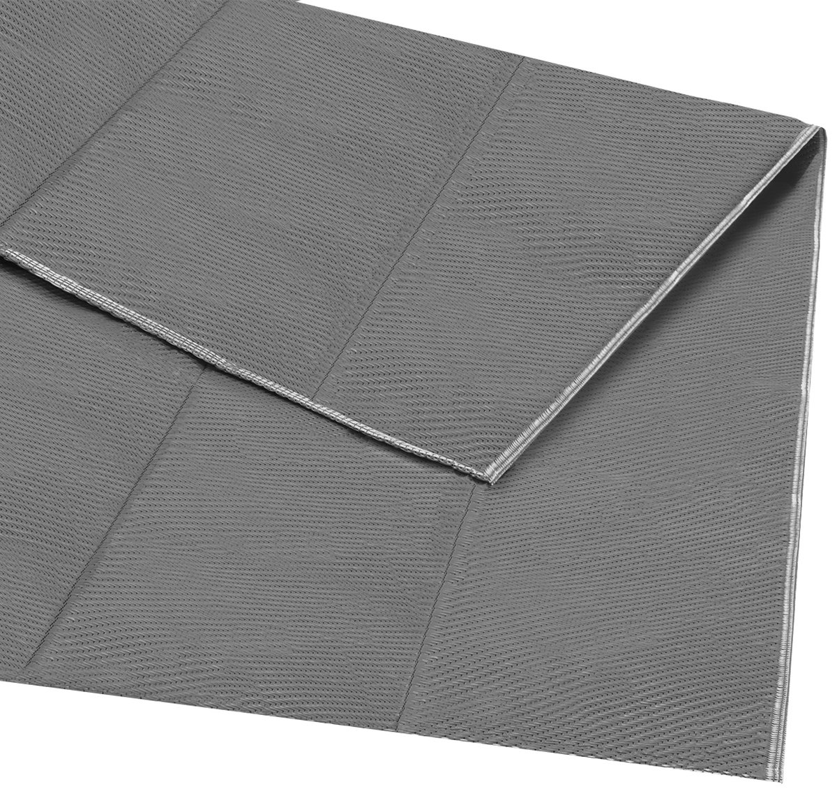 LifeGoods Buitenkleed - 120x180CM - Vloerkleed - Tuintapijt - Incl. Draagtas - Grijs