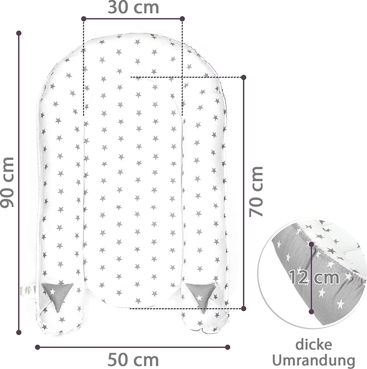 Bedomranding baby Bedbescherming Baby Bed Bumper