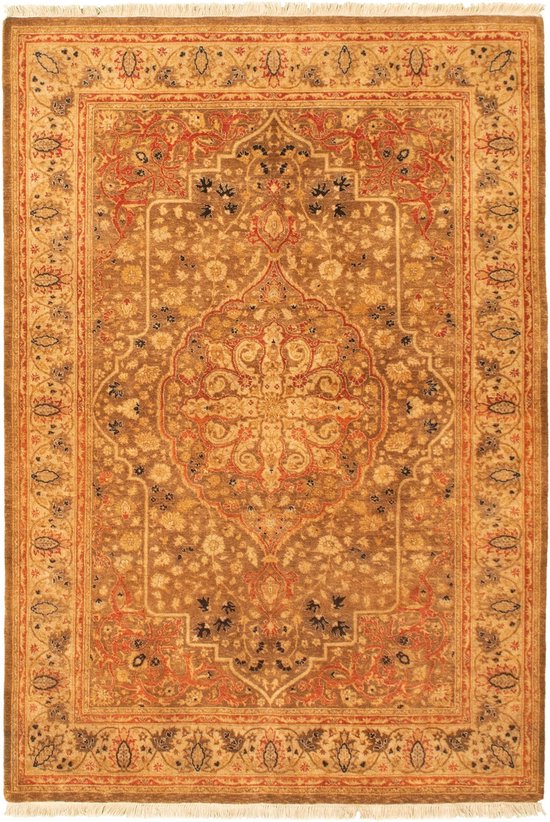 Tapis du Pakistan – Laine et soie – 197 x 127 c