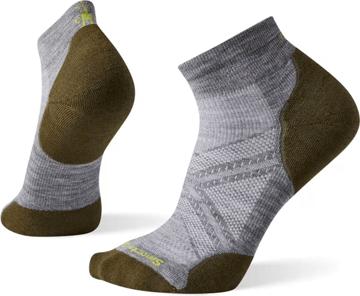 Women's Run Targeted Cushion Stripe Low Ankle Socks col. Orange