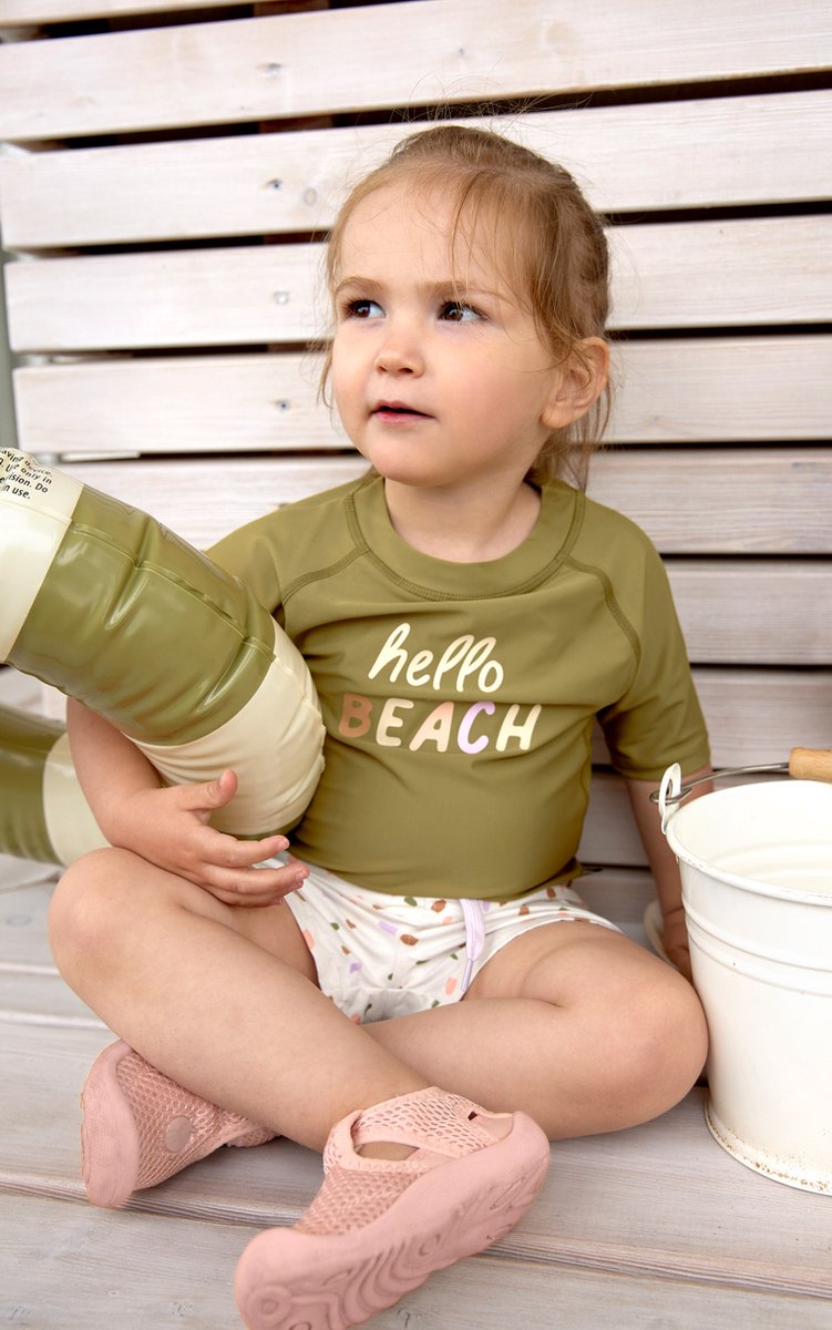Lässig Zwemshirt Rashguard Korte Mouw Splash & Fun Hello Beach moss, 25 - 36 mnd. — afbeelding 4