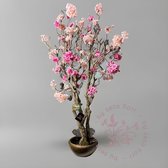 Arbre à fleurs - Arbre à fleurs artificiel - Rose / rose foncé - 150cm - * OFFRE *