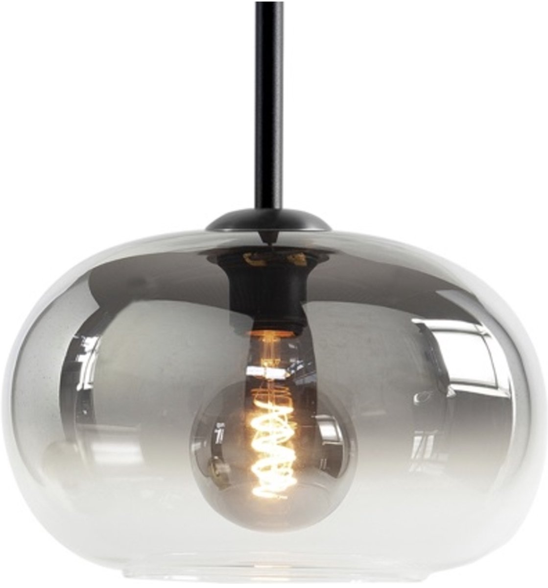 Highlight | Glazen lampenkap 31cm | Semi smoked glas