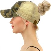 Criss cross cap | pet speciaal voor vrouwen | one-size | army