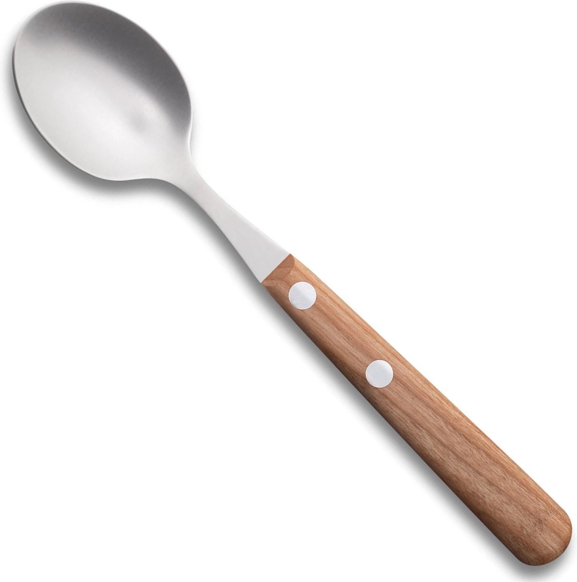 Robert Herder Theelepel – Buckels – RVS – Lemmet 15 cm – Heft Kersenhout