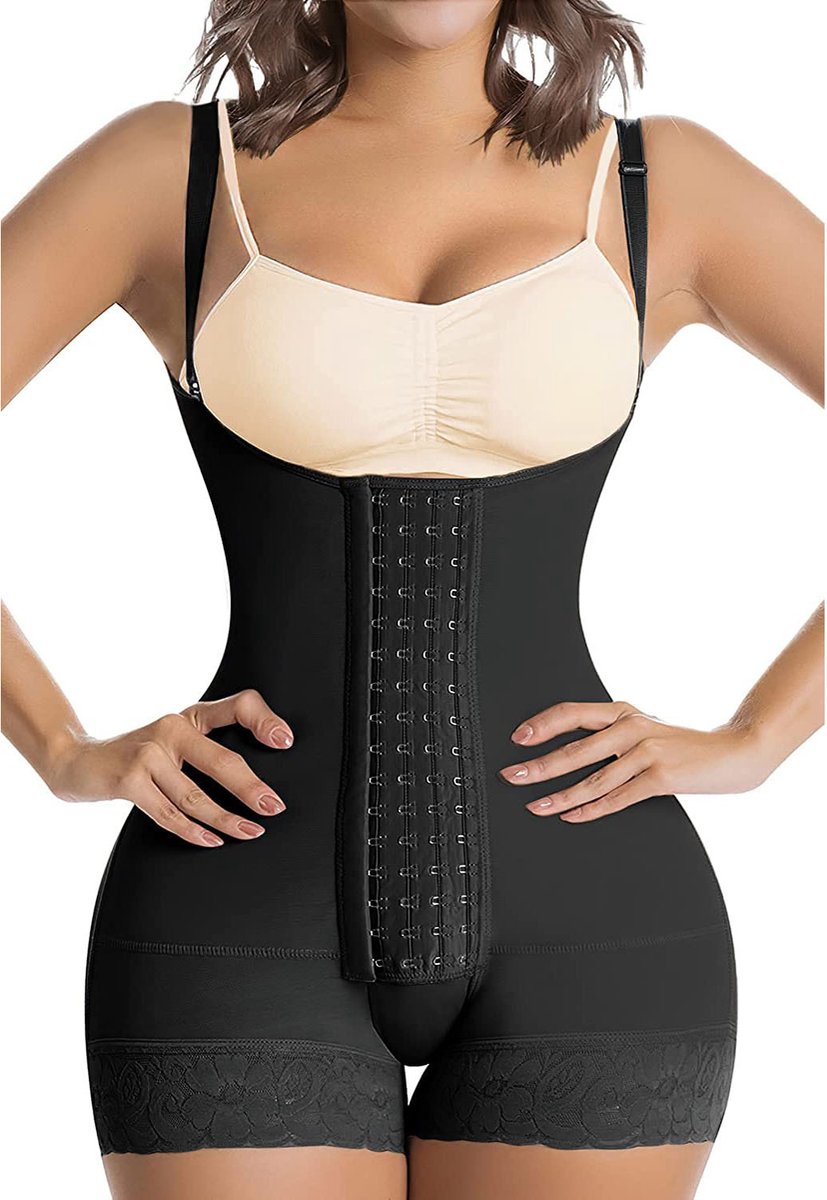 Livvi Wear Full Body Shapewear Verstelbaar - Zwart - Shaper - Corrigerend ondergoed voor billen, buik en taille
