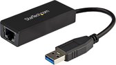 StarTech.com Adaptateur réseau USB 3.0 vers Gigabit Ethernet NIC - 10/100/1000 Mb/s - M/F - Noir