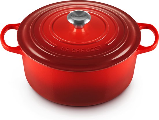 Le Creuset Signature Braad-/stoofpan - Ø 28 cm - kersen Rood