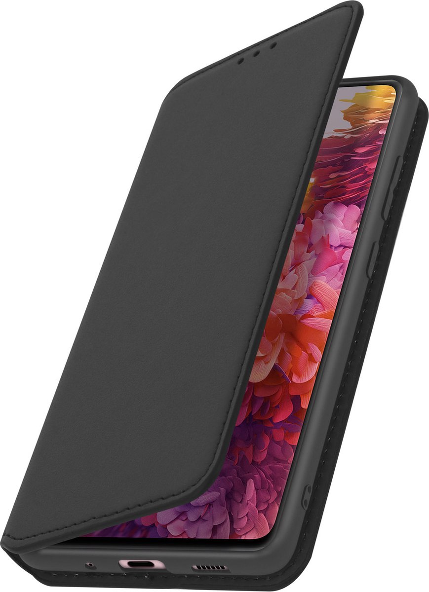 Hoes Geschikt voor Samsung Galaxy S20 FE klep portefeuille, video standaard zwart