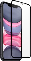 Geschikt voor Apple iPhone 11 gehard glas 9H gebogen randen dunne oleofobe zwarte omtrek