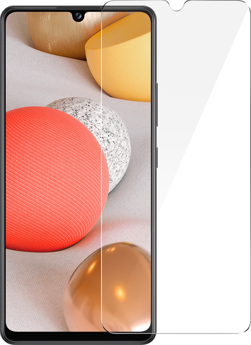 Gehard Glas Geschikt voor Samsung Galaxy A42 9H Anti-vlekken Zwart