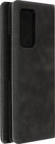 Lederen hoesje Geschikt voor Samsung Z Fold 2, ultradun/ Samsung Leather Cover zwart