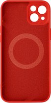 Coque Convient pour Apple iPhone 14 Magsafe Soft-Touch rouge