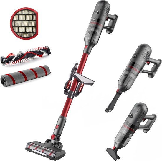 Draadloze stofzuiger 3-in-1 draagbare auto Mini-stofzuiger voor tweeërlei gebruik Bekabelde auto-stofzuiger Handheld Auto-vacuüm Droog Nat Dust Catcher Remover (Kleur: Roze