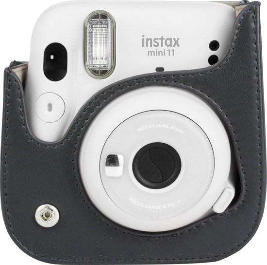 YONO Case geschikt voor Fujifilm Instax Mini 11 / 9 / 8 – Hoesje met Draagriem – Camera Tas - Zwart - YONO