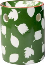 Scentchips® Regular Print Green White Leafs waxbrander geurbrander