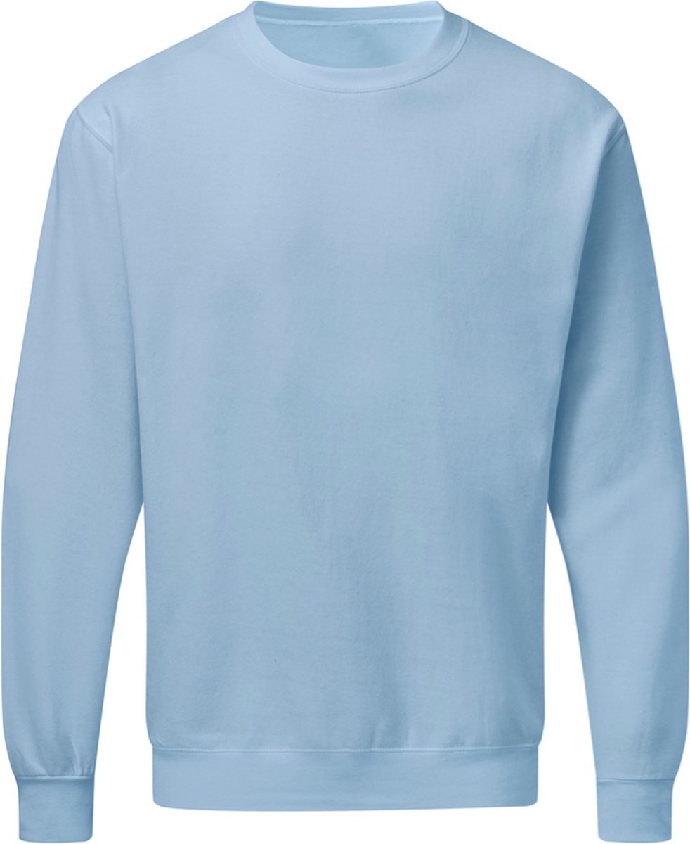 Sky blue heren sweater Crew Neck merk SG maat 3XL